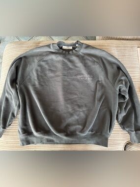 Essentials Fear of God Men's Taupe Grey Crewneck Sweatshirt